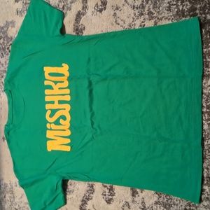Mishka Reggae music band Graphic T Shirt medium green